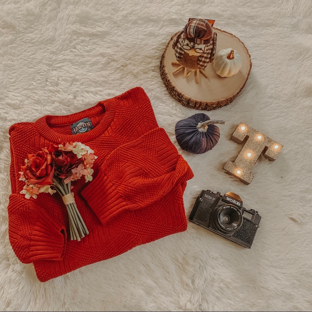 Vintage Oversized Boyfriend Wine Sweater SZ XL